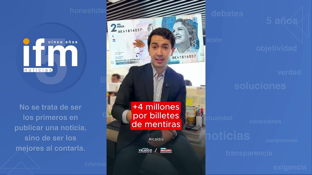 Daniel Briceño denunció irregularidades en compra de billetes didácticos la alcaldía de Chapinero