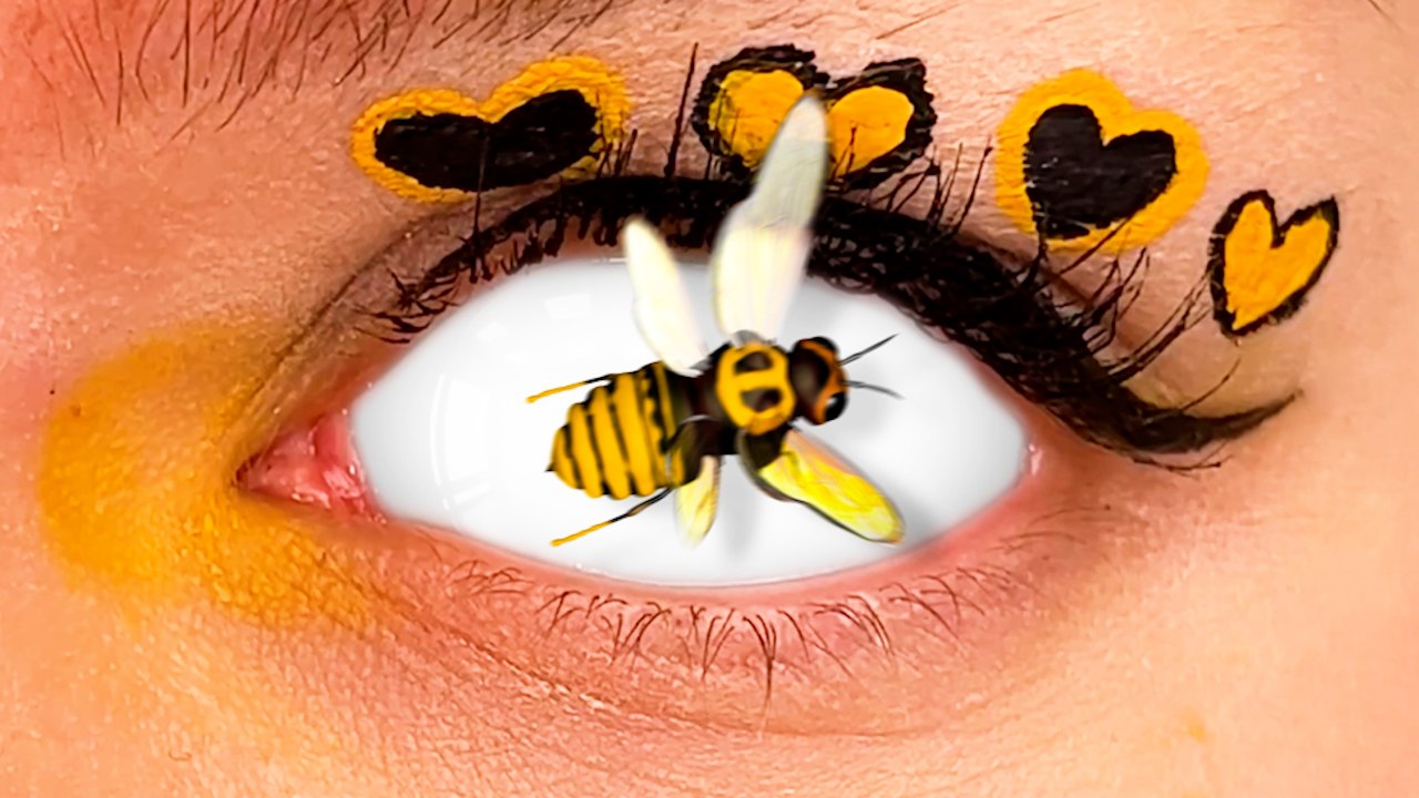 What If We Saw The World Like Bees? 🐝#beevision #funnyshorts