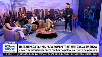 Cantor Nattan oferece MIL REAIS e FÃ TRAI namorada AO VIVO no Show; Carla Brandão MANDA A REAL