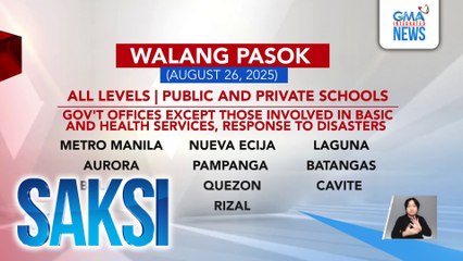 Klase sa mga pampubliko at pribadong paaralan sa Metro Manila, suspendido | Saksi