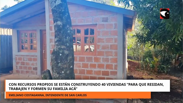 En san Carlos y con recursos propios se están construyendo 40 viviendas