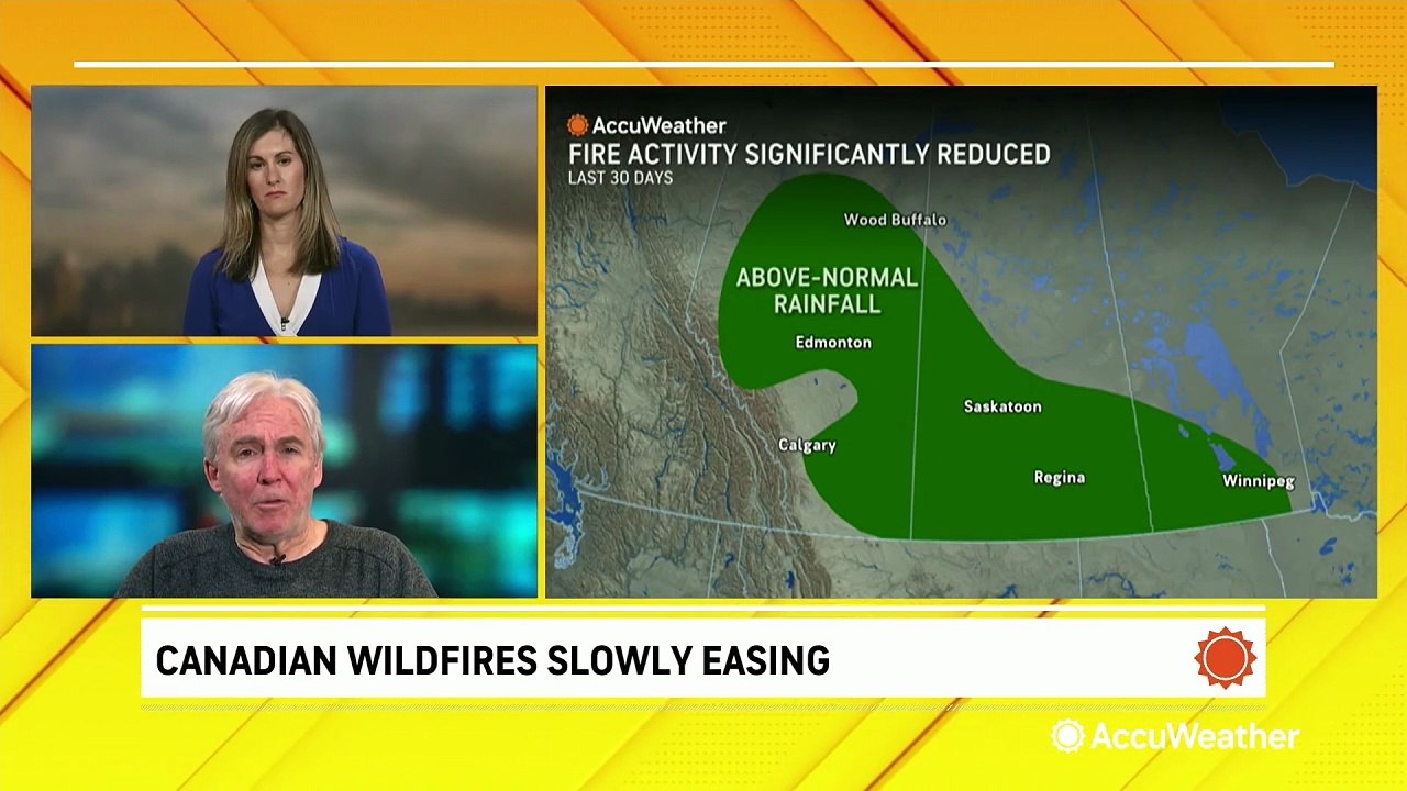 Canadian wildfires weaken; Air quality improves in Plains and Midwest ...