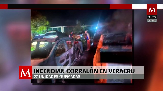 Incendio consume 27 vehículos en corralón de ‘Grúas MG’ en Acayucan, Veracruz
