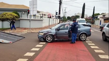 Acidente de trânsito é registrado na Rua Alexandre de Gusmão