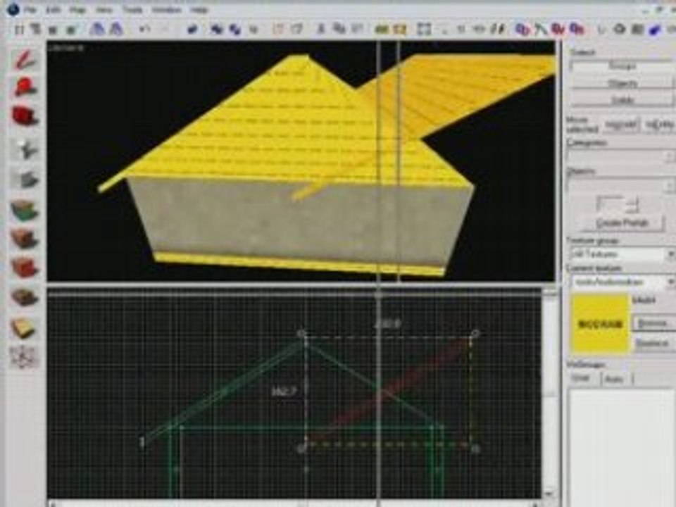 Une map avec Hammer 4 - Faire un toit avec le clipping tool