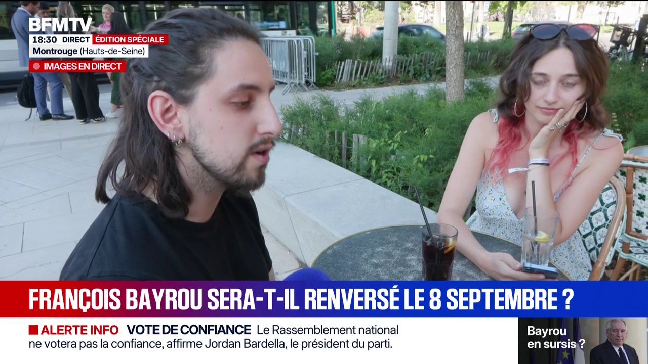 Vote de confiance du 8 septembre: "C'est dangereux et ça amène beaucoup d'insécurité de voir un gouvernement tourner autant", estime un Français