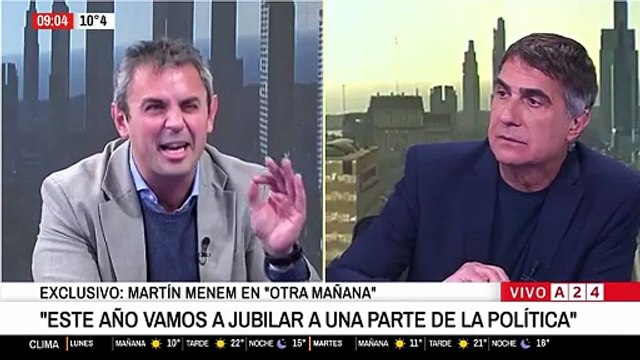 Martín Menem: Pongo las manos en el fuego por Karina Milei y por Lule Menem