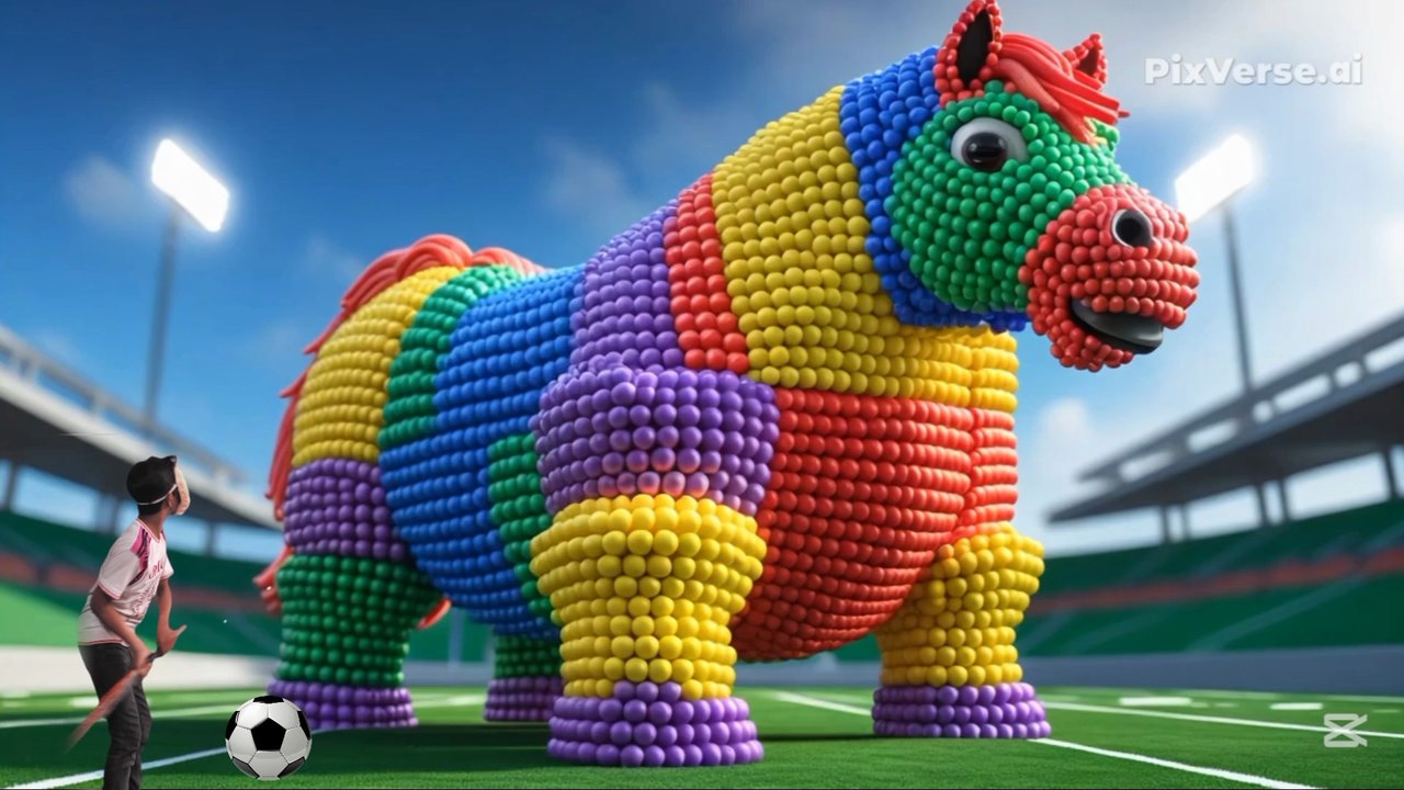 The mascot vibrato assistant dog placed on the football field is popular, co-produced, and creative