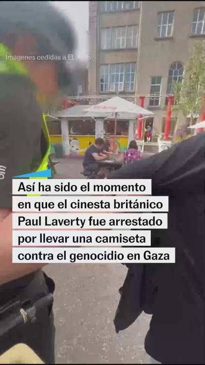 El momento en que el cineasta Paul Laverty
