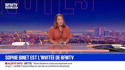 Vote de confiance du 8 septembre: "Ce qui nous intéresse ce n'est pas son avenir à lui mais notre avenir à nous", lance Sophie Binet secrétaire générale de la CGT