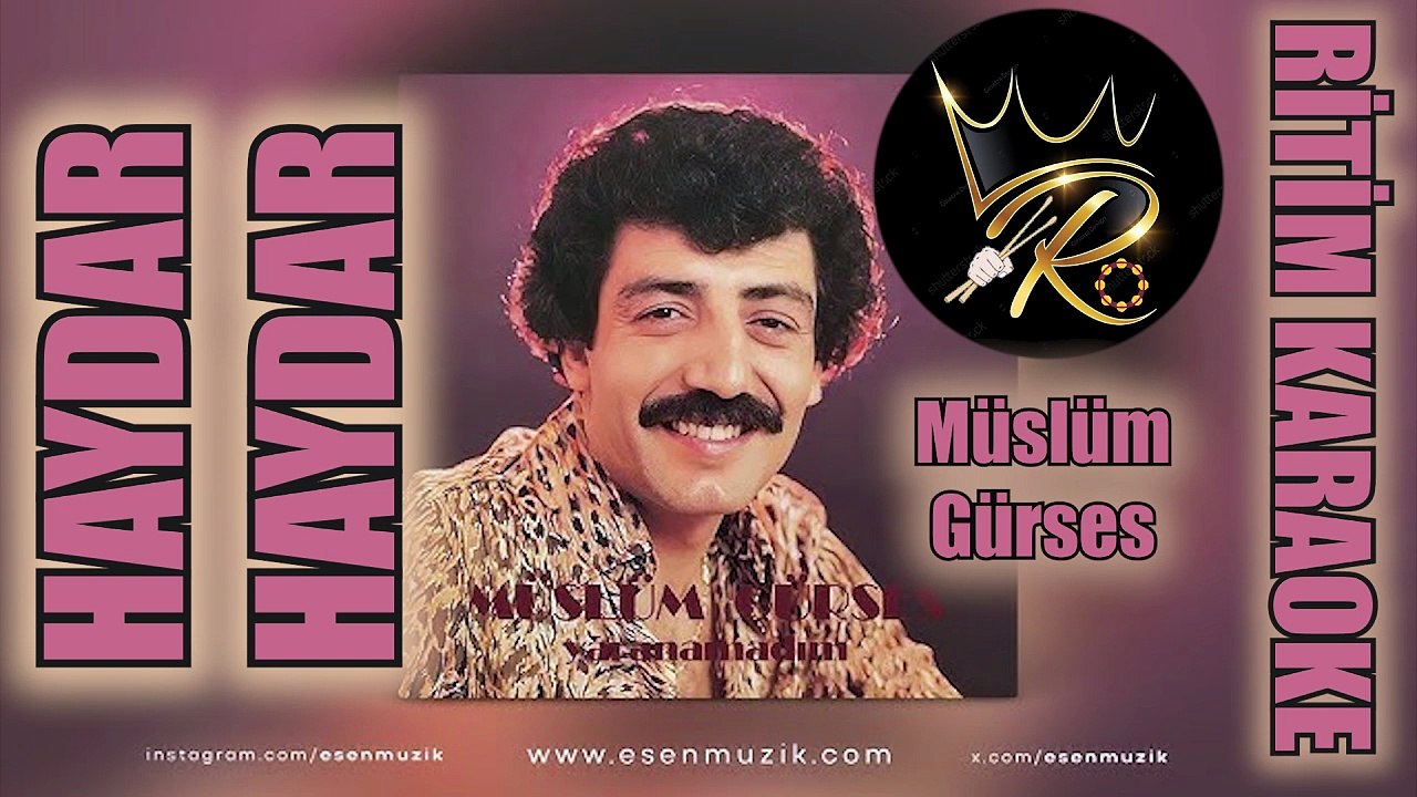 Haydar Haydar - Müslüm Gürses ✩ Ritim Karaoke (Uşşak Nefes Maya 4/4 Deve Yürüyüşü Anonim)