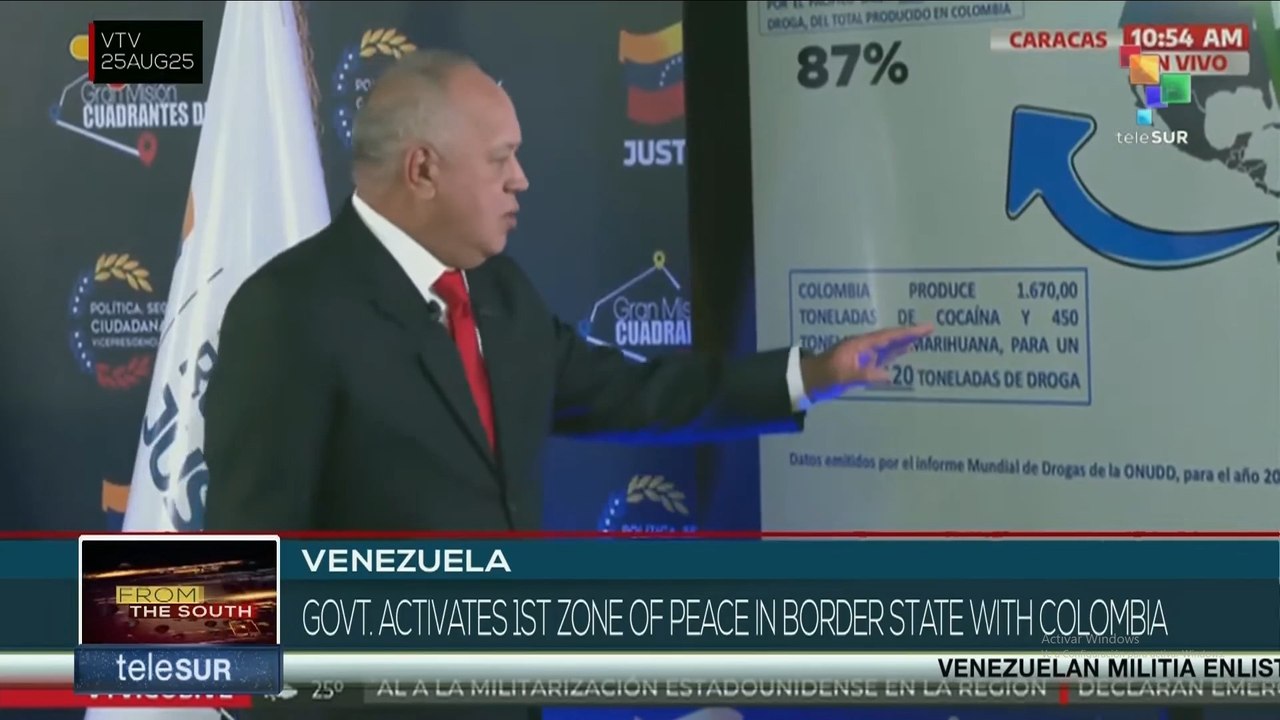 Venezuela: government activates First Peace Zone in border states with Colombia