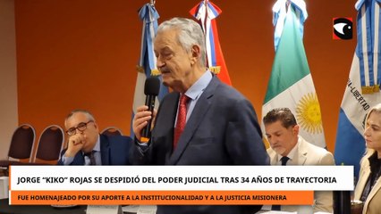 Jorge Antonio Rojas se despidió del Poder Judicial tras 34 años de trayectoria