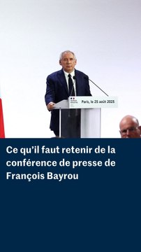 Ce qu’il faut retenir de la conférence de presse de rentrée de François Bayrou