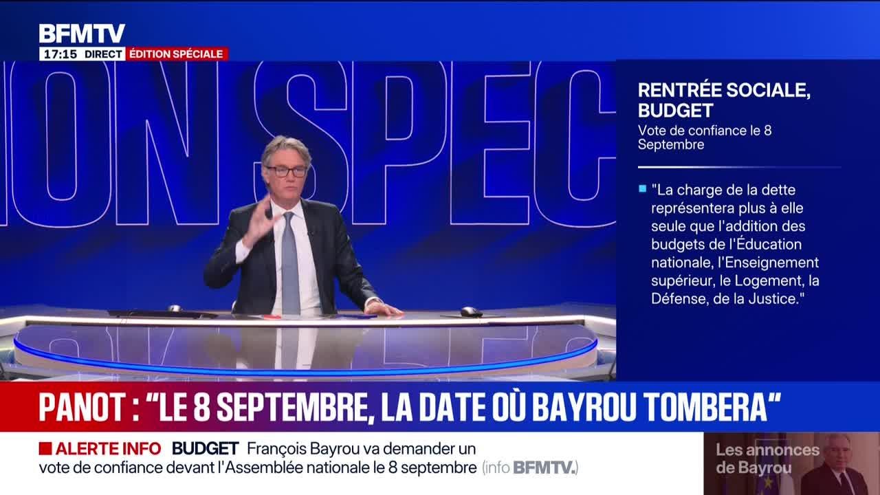 Marschall Truchot : Vote de confiance le 8 septembre, François Bayrou peut-il être renversé ? - 25/08
