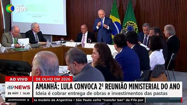 Lula se reúne com ministros para cobrar obras e investimentos | TEMPO REAL
