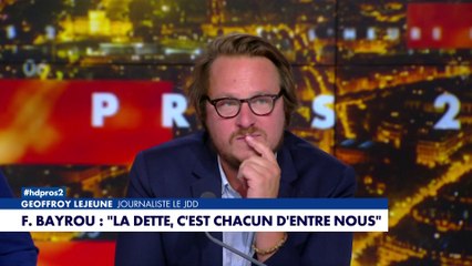 L'action de François Bayrou ne plaît pas à Geoffroy Lejeune