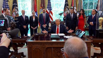 Trump Signs Executive Order on Flag Burning, Which the Supreme Court Considers Protected Speech