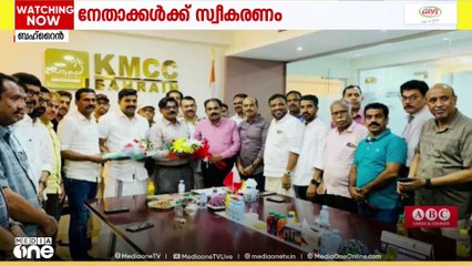 യുഡിഎഫ് നേതാക്കൾക്ക് മനാമയിലെ കെഎംസിസി ആസ്ഥാനത്ത് സ്വീകരണം നൽകി