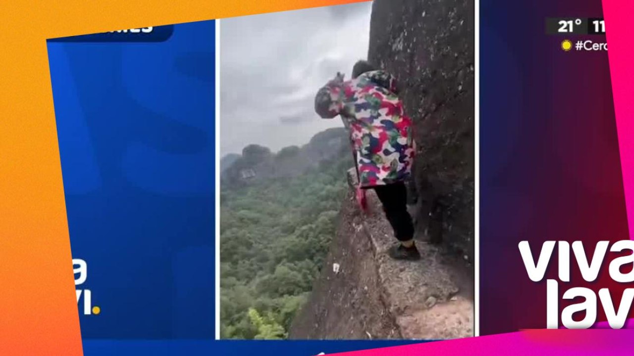 Mujer limpia el sendero más peligros del mundo