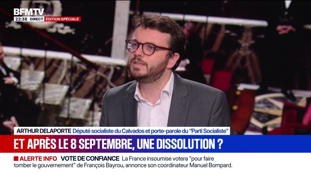 François Bayrou: Je ne vois pas pourquoi on lui accorderait notre confiance , déclare Arthur Delaporte, député socialiste