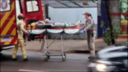 Idosa ferida é socorrida pelo Siate na Rua Erechim