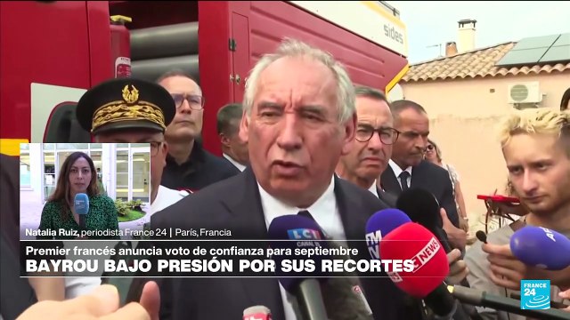 Informe desde París: primer ministro de Francia se someterá a voto de confianza en septiembre