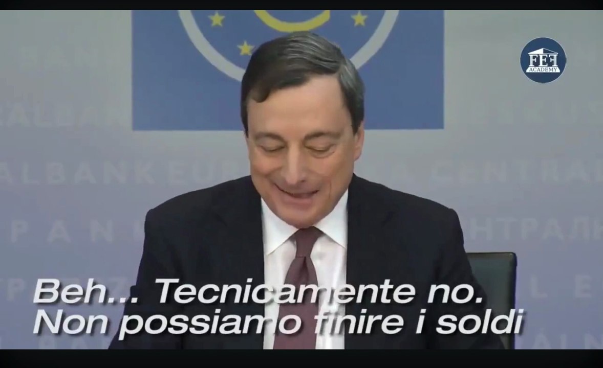 Mario Draghi, la BCE non può finire i soldi