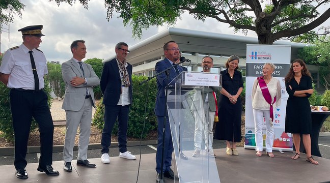 Inauguration de la Maison des femmes à Béziers : interview du ministre de la Santé Yannick Neuder