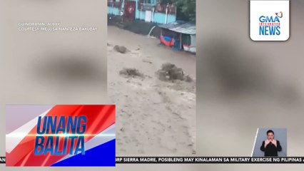 Matinding flash flood at mudflow, naranasan sa Brgy. Masarawag | Unang Balita