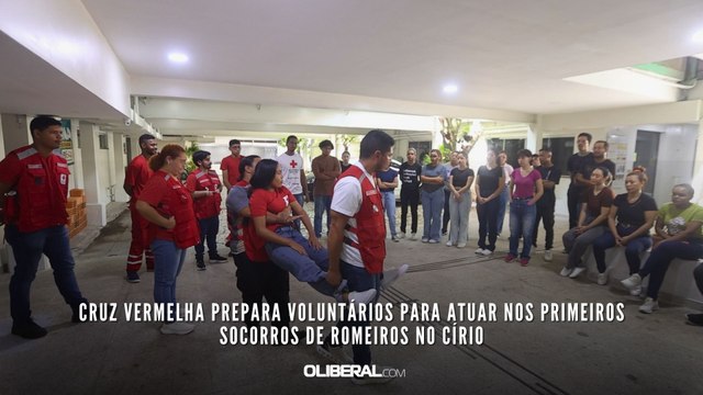 Cruz Vermelha prepara voluntários para atuar nos primeiros socorros de romeiros no Círio