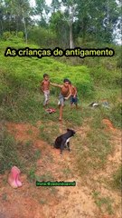 As crianças de antigamente e as crianças de hoje