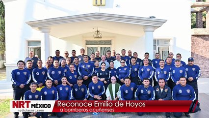 Reconoce Emilio de Hoyos a bomberos acuñenses