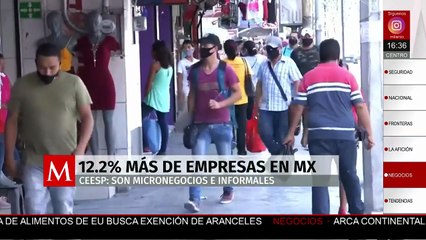 En México, aumenta el número de empresas en un 12.2%; muchas de ellas son micronegocios