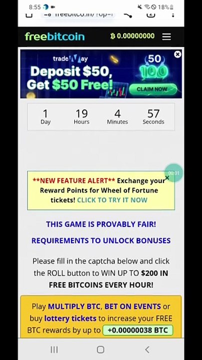 Rueda de la fortuna Freebitco.in