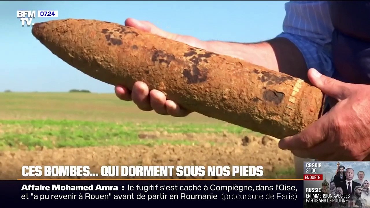 Bombes, obus... chaque année, 300 à 800 tonnes de déchets militaires sont déminées