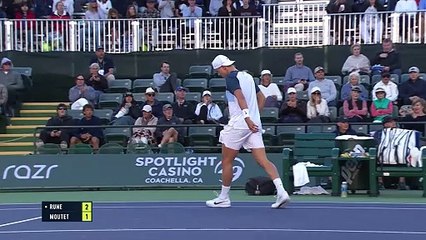 Indian Wells - Rune trop fort pour Moutet