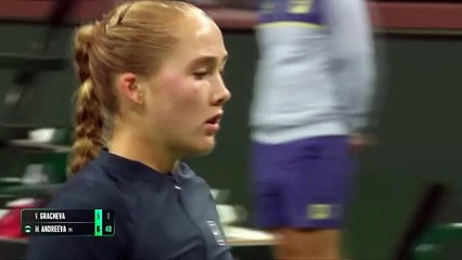 Indian Wells : Mirra Andreeva Outclasses Gracheva in Exciting Match 🎾