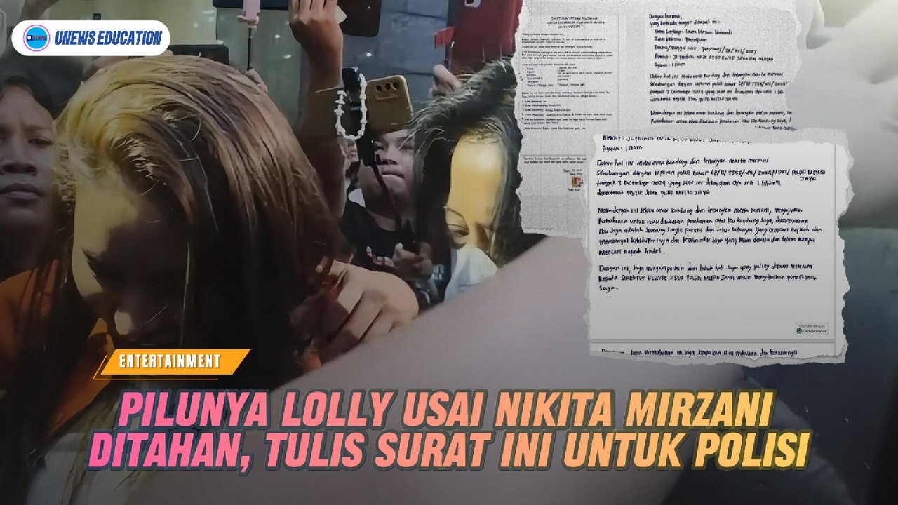 Pilunya Lolly Usai Nikita Mirzani Ditahan, Tulis Surat Ini Untuk Polisi
