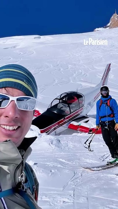 L'épave d'un avion sur le Mont-Blanc devient l'attraction de skieurs