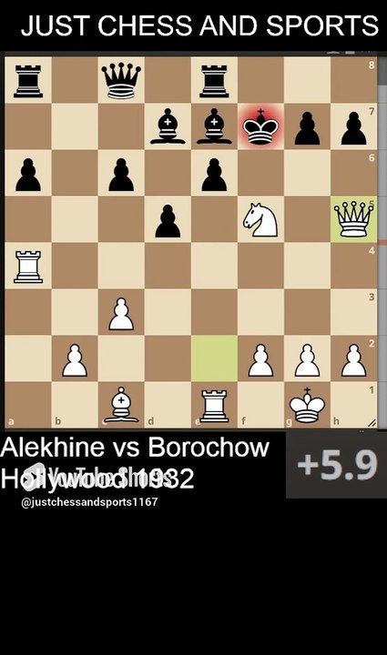 Alexander Alekhine beats Borochow with the ladd...