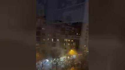 Los vecinos del Bernabéu asustados: intentaron lanzar pirotecnia contra sus ventanas