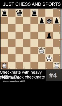 Heavy pieces checkmate. Rook checkmate