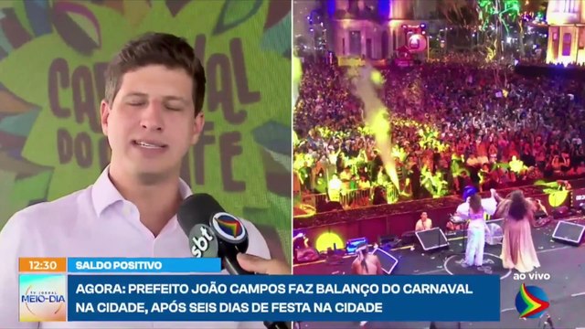 Prefeito João Campos faz balanço do Carnaval do Recife, após seis dias de festa na cidade