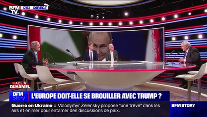 Jean-Pierre Raffarin: "Il faut déclencher un rapport de force suffisamment puissant de l'Union européenne derrière Zelensky, pour bien montrer qu'il n'est pas tout seul"
