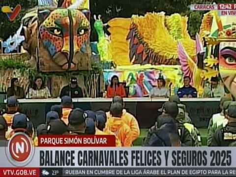 Vpdta. Delcy Rodríguez: Felicitamos a los 190.495 efectivos desplegados en Carnavales Seguros 2025