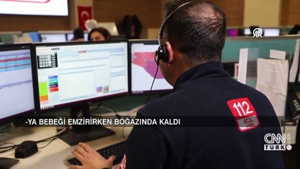 112'nin telefondaki yönlendirmesi bebeği kurtardı