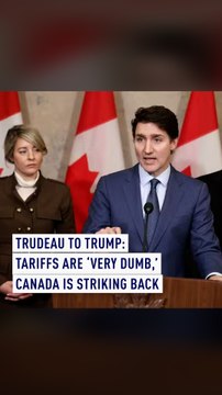 Trudeau to Trump: Tariffs are 'very dumb,' Canada is striking back
