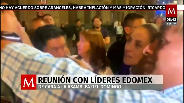 Sheinbaum se reúne con líderes del Edomex previo a la asamblea de medidas arancelarias