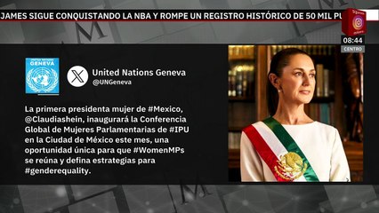 Sheinbaum inaugurará Conferencia Global de Mujeres Parlamentarias